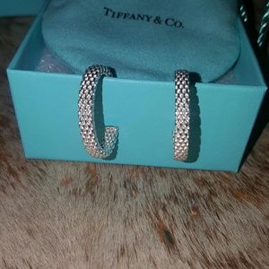 Tiffany & Co. Mesh Hoop Earrings